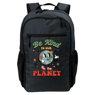 Be Kind To Our Planet Funny Retro Save The Earth Gift Daily Commute Backpack