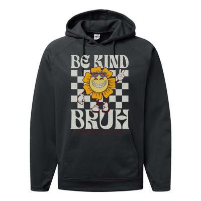 Be Kind Unity Day Orange Anti Bullying Performance Fleece Hoodie