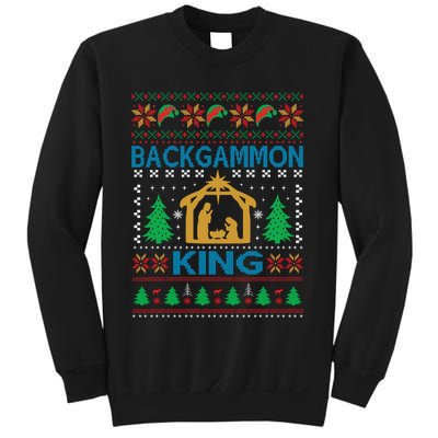 Backgammon King Ugly Christmas Sweatshirt