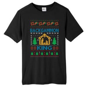 Backgammon King Ugly Christmas Tall Fusion ChromaSoft Performance T-Shirt