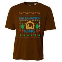 Backgammon King Ugly Christmas Cooling Performance Crew T-Shirt