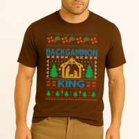 Backgammon King Ugly Christmas Cooling Performance Crew T-Shirt