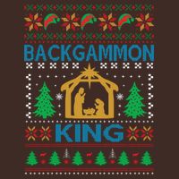 Backgammon King Ugly Christmas Cooling Performance Crew T-Shirt