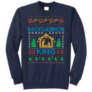 Backgammon King Ugly Christmas Sweatshirt