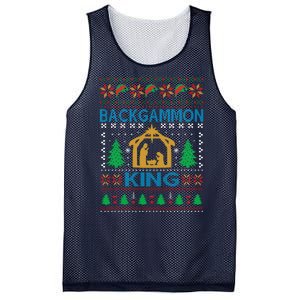 Backgammon King Ugly Christmas Mesh Reversible Basketball Jersey Tank