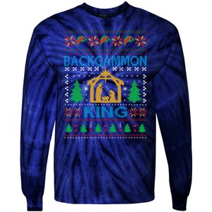 Backgammon King Ugly Christmas Tie-Dye Long Sleeve Shirt