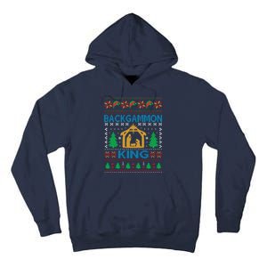 Backgammon King Ugly Christmas Tall Hoodie