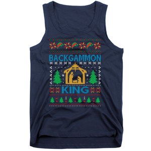 Backgammon King Ugly Christmas Tank Top