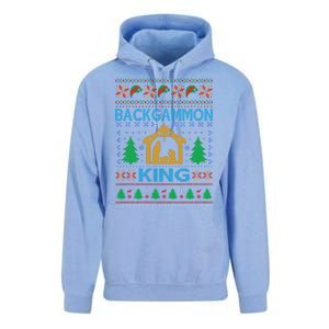 Backgammon King Ugly Christmas Unisex Surf Hoodie