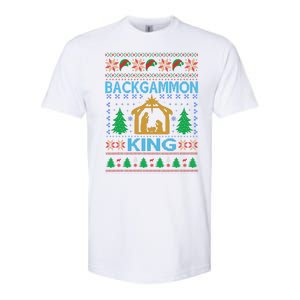 Backgammon King Ugly Christmas Softstyle CVC T-Shirt