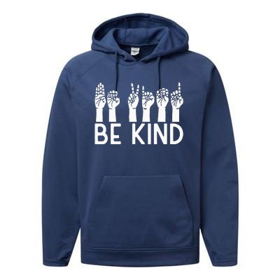 Be Kind Unity Day Orange Anti Bullying Unity day Performance Fleece Hoodie