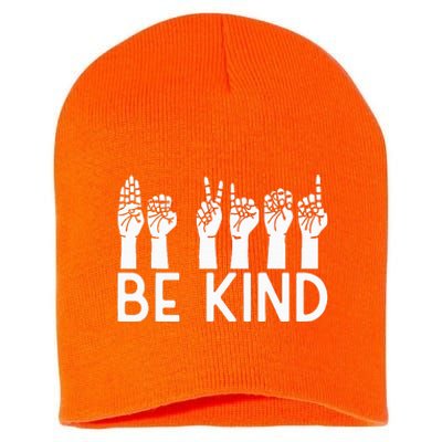 Be Kind Unity Day Orange Anti Bullying Unity day Short Acrylic Beanie