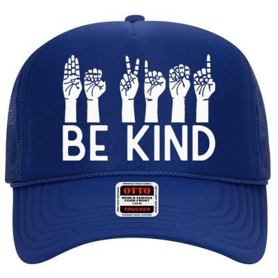 Be Kind Unity Day Orange Anti Bullying Unity day High Crown Mesh Back Trucker Hat