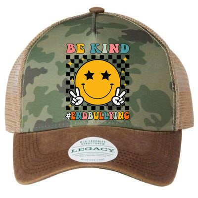 Be Kind Unity Day Orange Anti Bullying Smile Face Legacy Tie Dye Trucker Hat