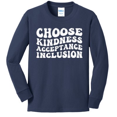 Be Kind Unity Day Orange Anti Bullying Unity day Kids Long Sleeve Shirt