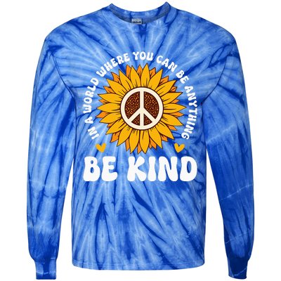 Be Kind Unity Day Orange Anti Bullying Tie-Dye Long Sleeve Shirt