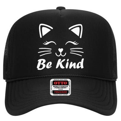 Be Kind Unity Day Orange Anti Bullying High Crown Mesh Back Trucker Hat