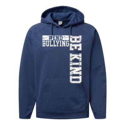 Be Kind Unity Day Orange Anti Bullying Kids Unity Day Performance Fleece Hoodie