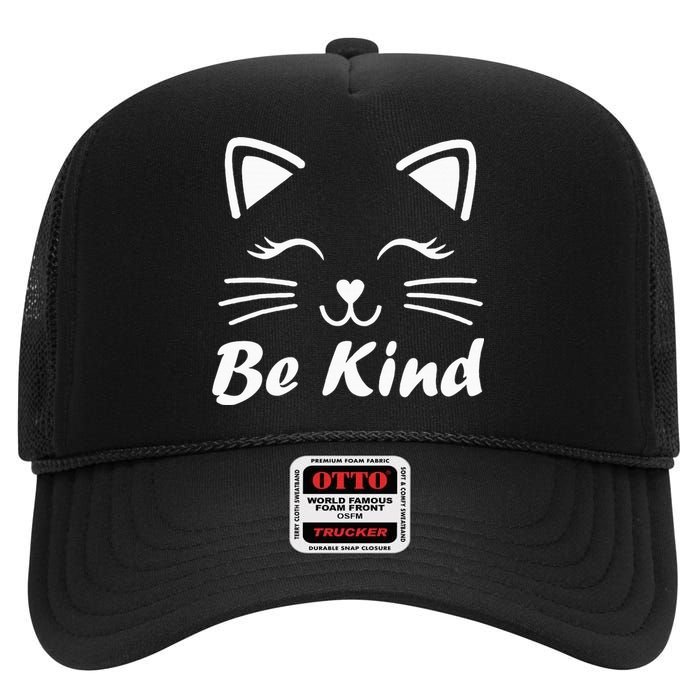 Be Kind Unity Day Orange Anti Bullying Unity Day High Crown Mesh Back Trucker Hat