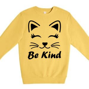 Be Kind Unity Day Anti Bullying Kitten Premium Crewneck Sweatshirt