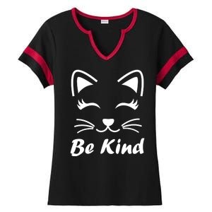 Be Kind Unity Day Anti Bullying Kitten Ladies Halftime Notch Neck Tee