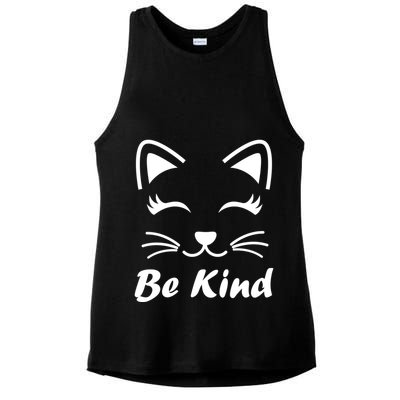 Be Kind Unity Day Anti Bullying Kitten Ladies PosiCharge Tri-Blend Wicking Tank