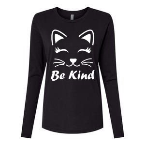 Be Kind Unity Day Anti Bullying Kitten Womens Cotton Relaxed Long Sleeve T-Shirt