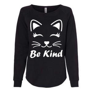 Be Kind Unity Day Anti Bullying Kitten Womens California Wash Sweatshirt