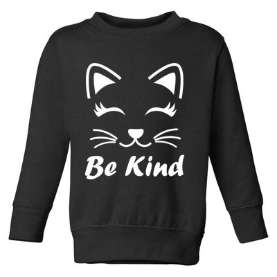Be Kind Unity Day Anti Bullying Kitten Toddler Sweatshirt