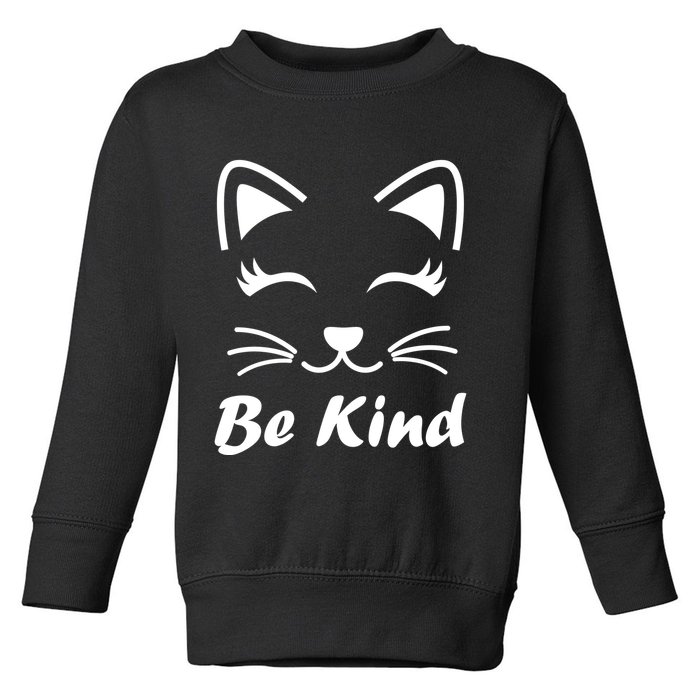 Be Kind Unity Day Anti Bullying Kitten Toddler Sweatshirt