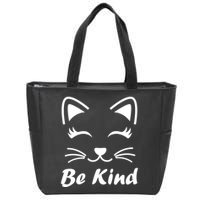 Be Kind Unity Day Anti Bullying Kitten Zip Tote Bag