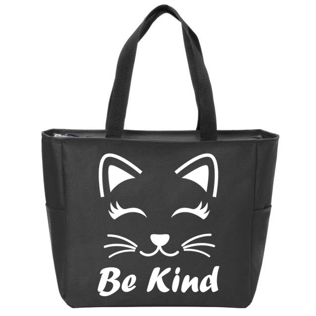 Be Kind Unity Day Anti Bullying Kitten Zip Tote Bag