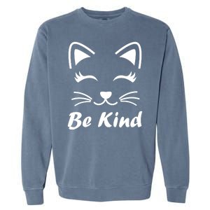 Be Kind Unity Day Anti Bullying Kitten Garment-Dyed Sweatshirt