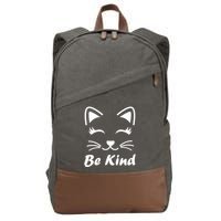 Be Kind Unity Day Anti Bullying Kitten Cotton Canvas Backpack