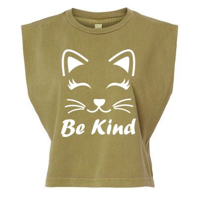 Be Kind Unity Day Anti Bullying Kitten Garment-Dyed Women's Muscle Tee