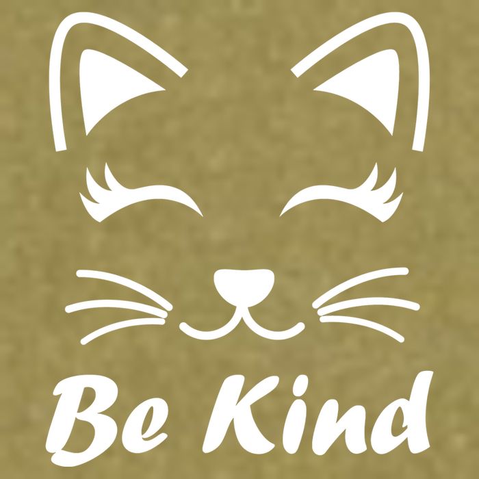 Be Kind Unity Day Anti Bullying Kitten Garment-Dyed Women's Muscle Tee