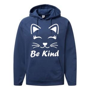 Be Kind Unity Day Anti Bullying Kitten Performance Fleece Hoodie