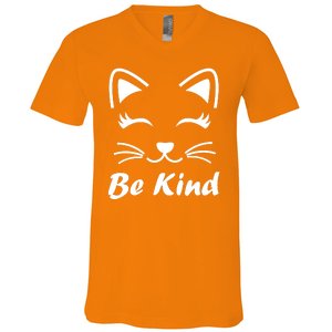 Be Kind Unity Day Anti Bullying Kitten V-Neck T-Shirt