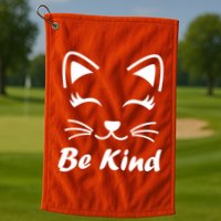 Be Kind Unity Day Anti Bullying Kitten Golf Towel