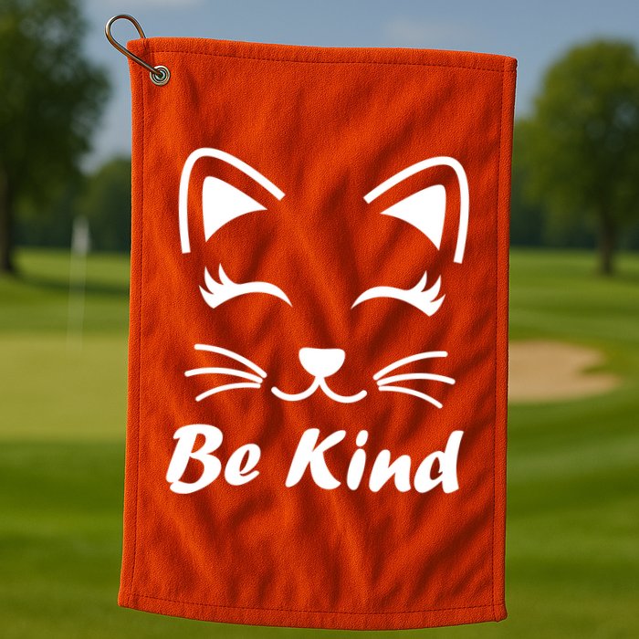 Be Kind Unity Day Anti Bullying Kitten Golf Towel