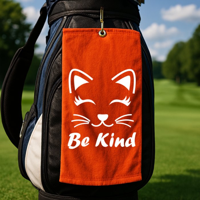Be Kind Unity Day Anti Bullying Kitten Golf Towel