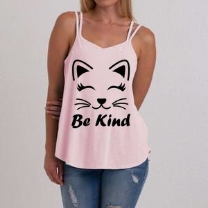 Be Kind Unity Day Anti Bullying Kitten Women's Strappy Tank