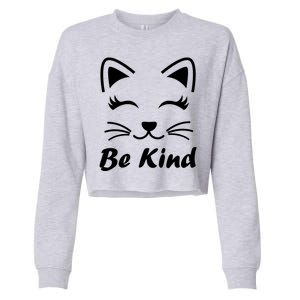 Be Kind Unity Day Anti Bullying Kitten Cropped Pullover Crew