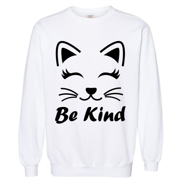 Be Kind Unity Day Anti Bullying Kitten Garment-Dyed Sweatshirt