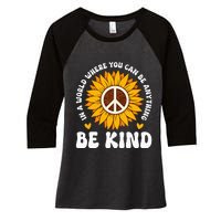 Be Kind Unity Day Orange Anti Bullying Unity Day Women's Tri-Blend 3/4-Sleeve Raglan Shirt