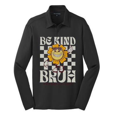 Be Kind Unity Day Orange Anti Bullying For Teachers Silk Touch Performance Long Sleeve Polo