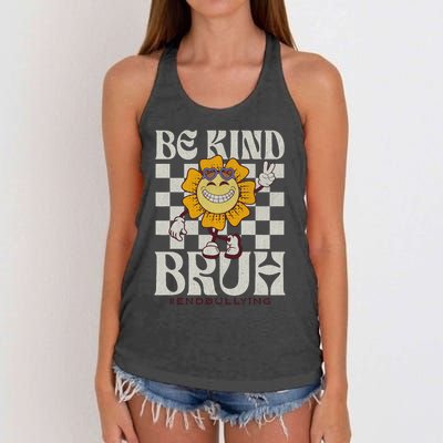 Be Kind Unity Day Orange Anti Bullying For Teachers Women's Knotted Racerback Tank