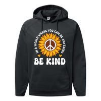 Be Kind Unity Day Orange Anti Bullying Unity Day Performance Fleece Hoodie