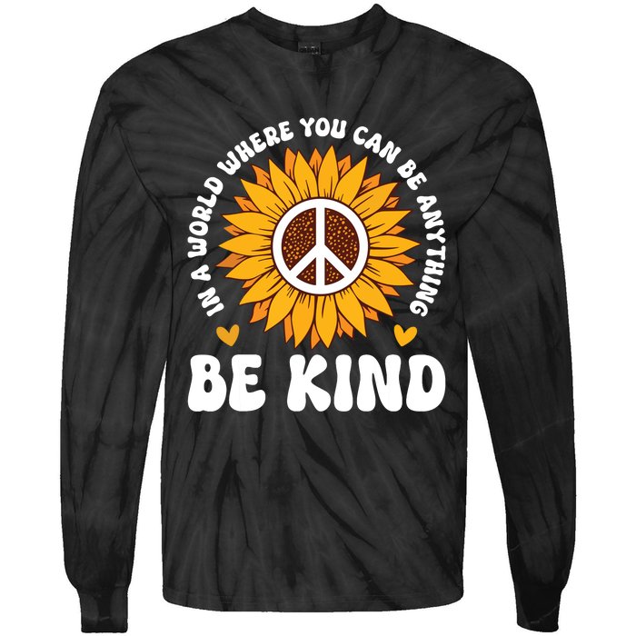 Be Kind Unity Day Orange Anti Bullying Unity Day Tie-Dye Long Sleeve Shirt