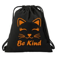Be Kind Unity Day Orange Anti Bullying Kitten Drawstring Bag